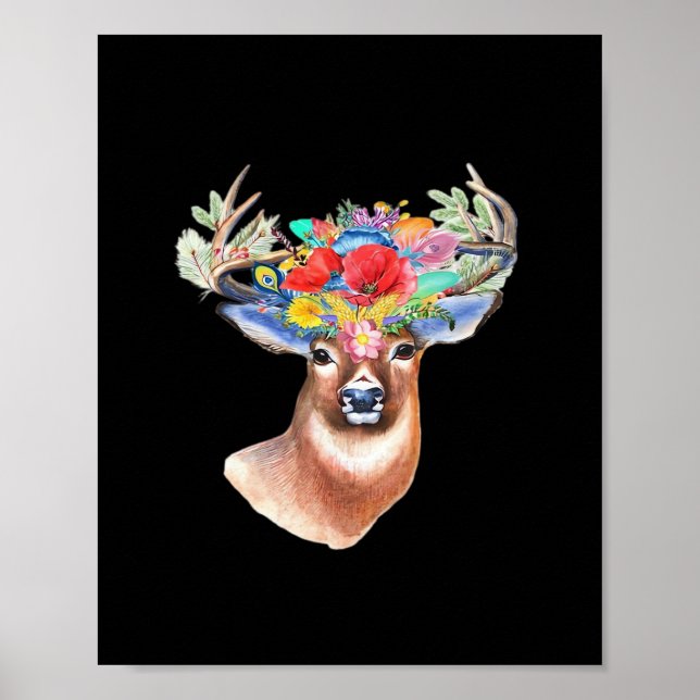 Oh Deer Modern Artistic Style  Poster (Front)