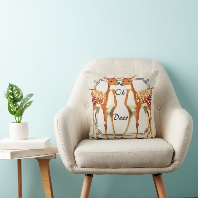 Oh Deer or Change to say anything Cushion (Chair)