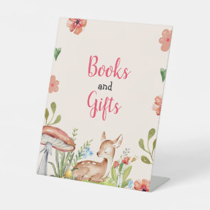 Oh Deer Party Decorations Girl Baby Shower Pedestal Sign