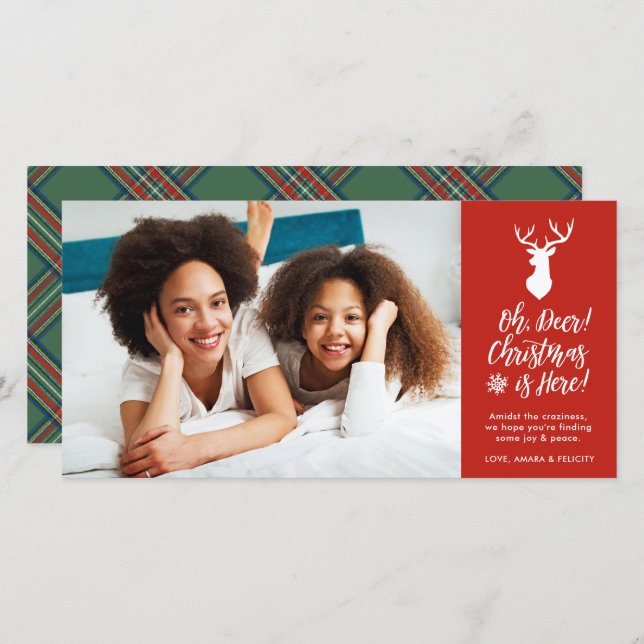 Oh, Deer! | Photo Holiday Card (Front/Back)