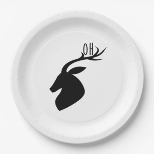 Oh Deer Pun Creative Style Paper Plate