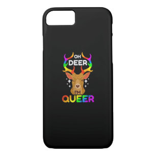 Oh Deer Queer Funny LGBTQ Pride Awareness  Case-Mate iPhone Case