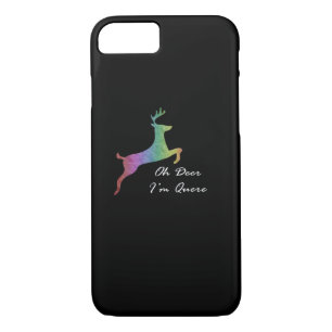 Oh Deer Queer Funny Pun LGBT Pride Celebration  Case-Mate iPhone Case