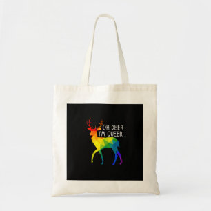 Oh Deer Queer LGBTQ Pride Celebration Month Tote Bag