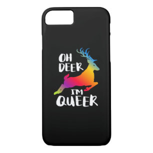 Oh Deer Queer Pride Minimal Artistic Style Case-Mate iPhone Case