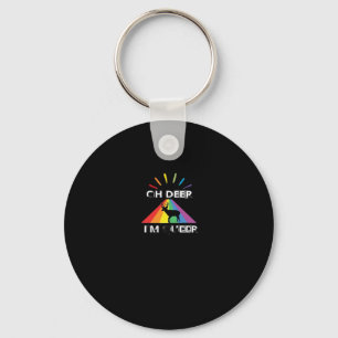 Oh Deer Queer Trendy Aesthetic Design Key Ring