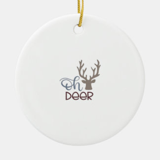 Oh Deer Retro Classic Design Ornament