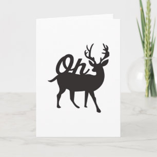 Oh Deer Retro Classic Vibe Card