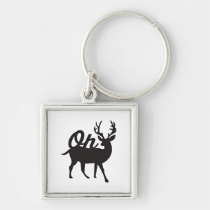 Oh Deer Retro Classic Vibe Key Ring