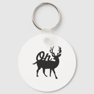 Oh Deer Retro Classic Vibe Key Ring