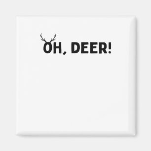 Oh Deer Simple Aesthetic Magnet