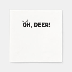 Oh Deer Simple Aesthetic Napkin