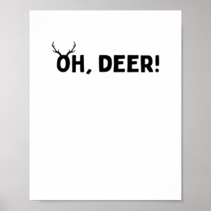 Oh Deer Simple Aesthetic Poster
