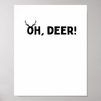 Oh Deer Simple Aesthetic Poster