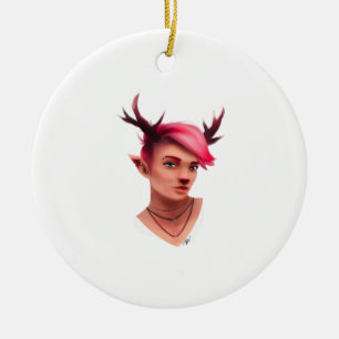 Oh Deer Simple Creative Style Ceramic Tree Decoration