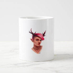 Oh Deer Simple Creative Style Large Coffee Mug
