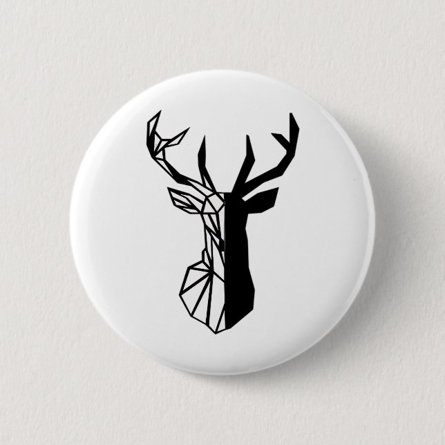 Oh Deer Soft Minimal Vibe  6 Cm Round Badge (Front)