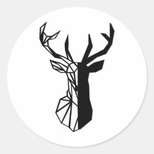 Oh Deer Soft Minimal Vibe Classic Round Sticker