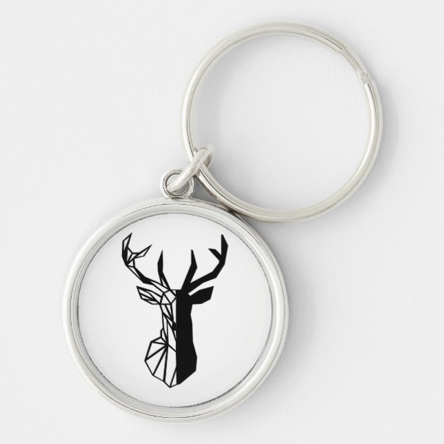 Oh Deer Soft Minimal Vibe  Key Ring (Front)