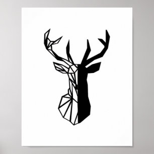 Oh Deer Soft Minimal Vibe Poster