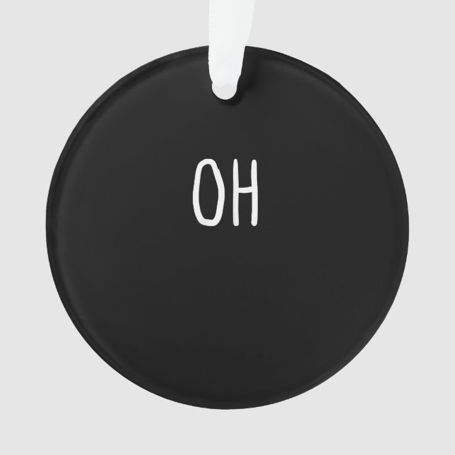 Oh Deer Trendy Halloween Style Acrylic Ornament (Front)