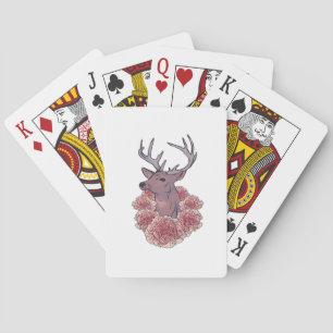 Oh Deer Trendy Minimal Aesthetic Playing Cards
