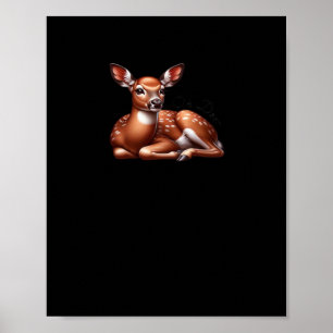 Oh Deer Trendy Modern Aesthetic Poster