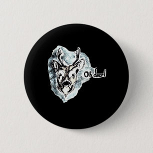 Oh Deer Trendy Modern Style  6 Cm Round Badge