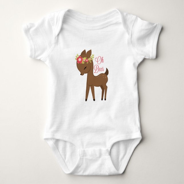 "Oh Deer" Tutu Bodysuit (Front)