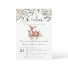 Oh deer watercolor floral baby shower