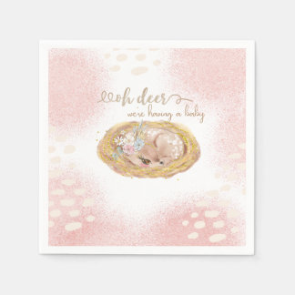 Oh Deer We're having a baby Napkin