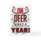 Oh DEER What a Year Christmas Tartan Typography