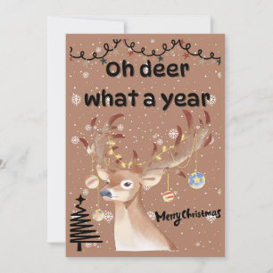 Oh deer what a year holiday card