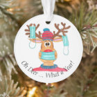 Oh Deer What a Year! Rudolph Face Masked Reindeer
