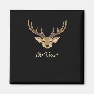 Oh Deer Whimsical Artistic Expression Magnet