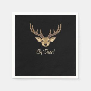 Oh Deer Whimsical Artistic Expression Napkin