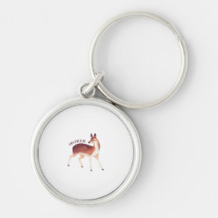 Oh Deer Whimsical Creative Design Key Ring