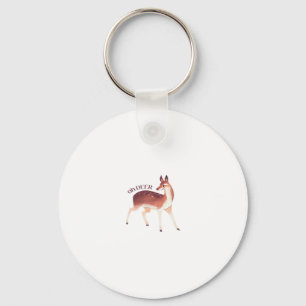 Oh Deer Whimsical Creative Design Keychain