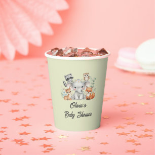 Oh Deer Woodland Baby Shower Cups