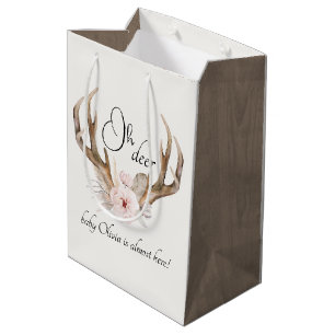 Oh Deer Woodland Baby Shower Gift Bag – Boho Water
