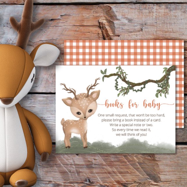 Oh Deer Woodland books for baby ticket Enclosure Card (Creator Uploaded)