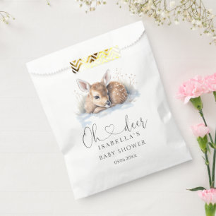 Oh Deer Woodland Winter Baby Shower Favour Bags