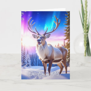 OH DEERIE ME - Christmas Reindeer Holiday Card