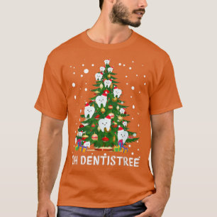 Oh Dentistree Funny Christmas Tree Dental Hygiene T-Shirt