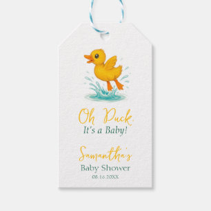 Oh Duck, It’s a Baby! Cute Baby Shower Gift Tags
