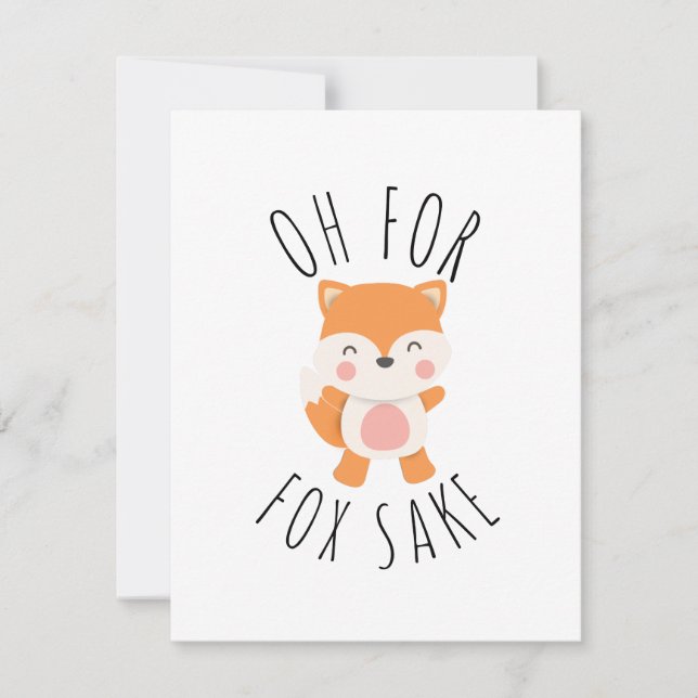 Oh for Fox Sake (Front)