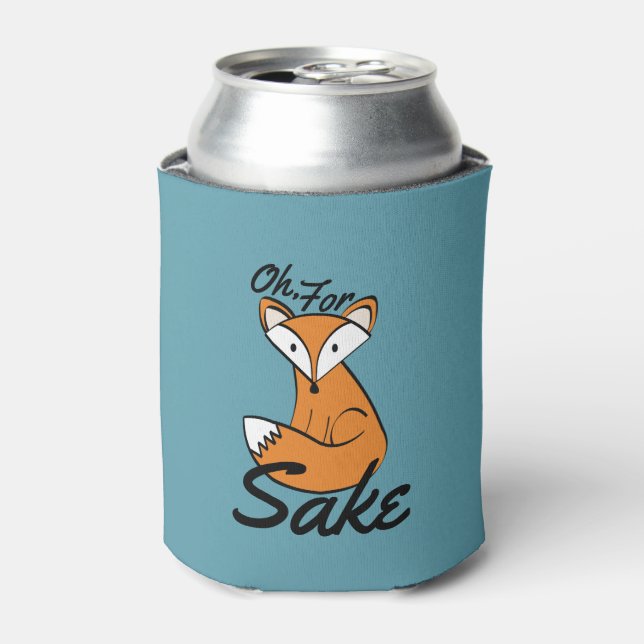 Oh, For Fox Sake Can Cooler (Can Front)