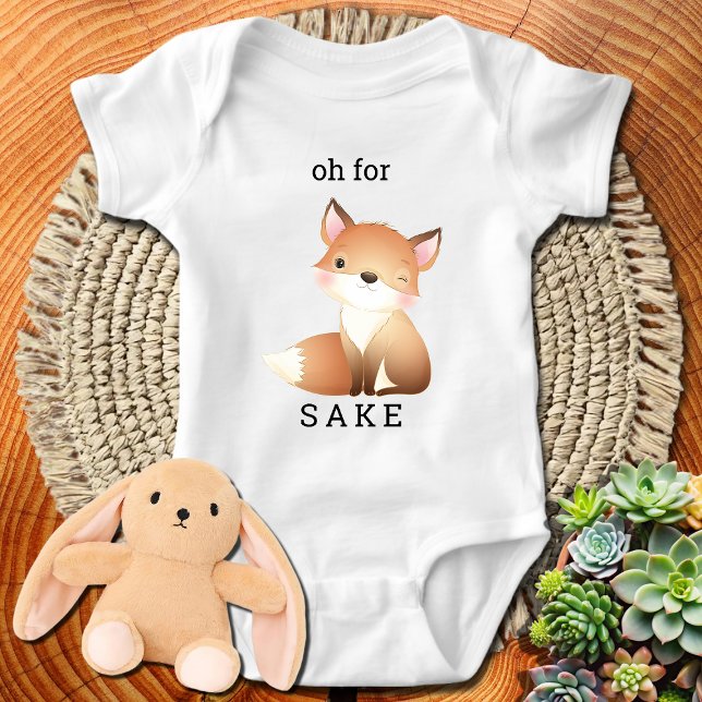 Oh For Fox Sake Cute Funny Baby Bodysuit (Creator Uploaded)