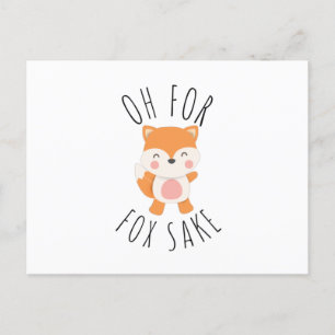 Oh for Fox Sake Holiday Postcard
