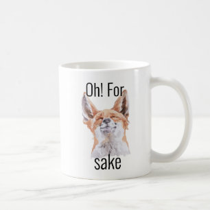 Oh For Fox Sake Mug Cute Fox Watercolor